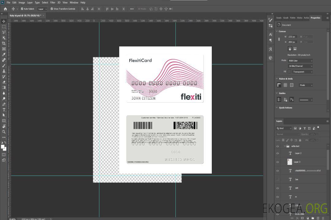 Carte Flexiti Canada template
